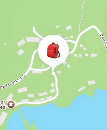 تطبيق تحديد الموقع قيد الاستخدام