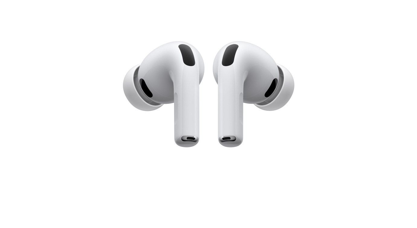AirPods Pro 3, лівий і правий бездротові навушники, білий колір, силіконові вкладки