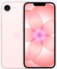 iPhone 17e en rose pastel