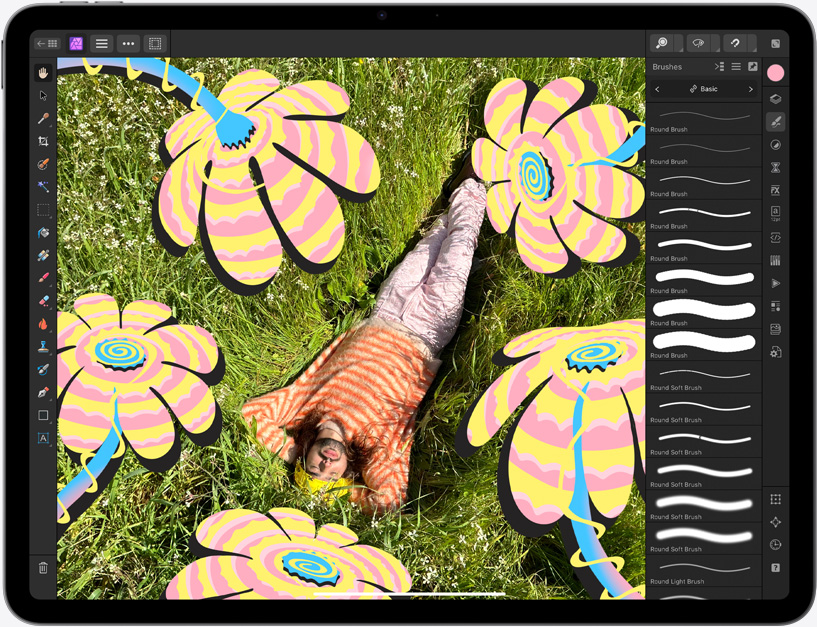 iPad Air, fotografija u postupku uređivanja