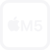 Logo de la puce M5 d’Apple