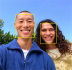 使用相片人物置中功能，突顯面孔