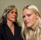 使用相片人物置中功能，突顯面孔