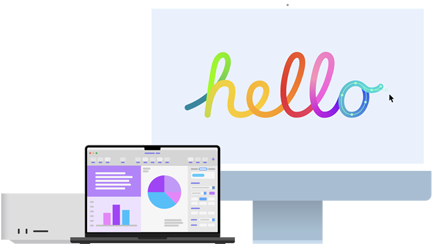 Mac family of products grouped together.