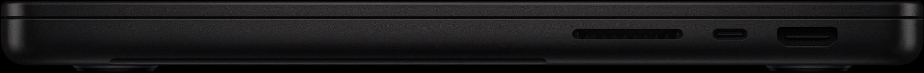 Labā puse: SDXC, viens Thunderbolt ports un HDMI