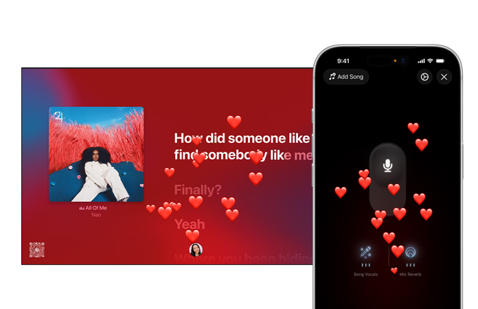 Apple Music 正在播放 Chappell Roan 的《Pink Pony Club》，旁邊是歌詞轉寫