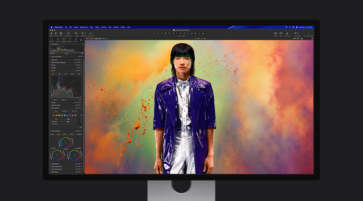 Eine Bilddatei mit mehreren Anzeigeoptionen in der linken Navigationsleiste