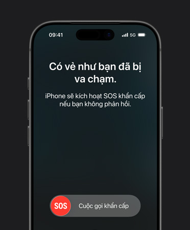 iPhone 17 Pro, vỏ ngoài mặt trước, các góc bo tròn, tính năng phát hiện va chạm đang được sử dụng